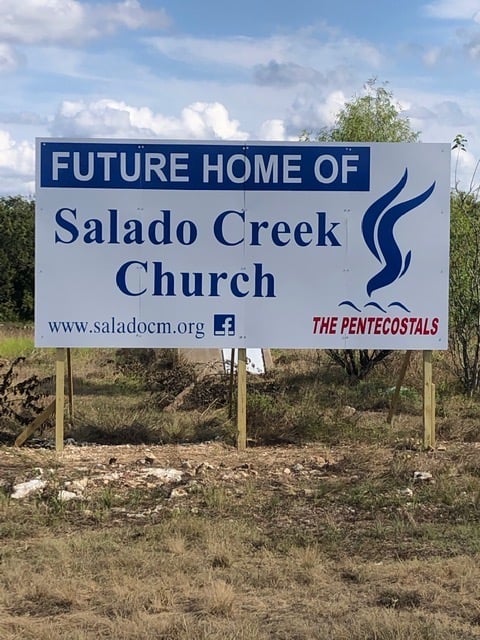 Future home of First Church Salado on I-35
